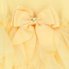 Girls Yellow Tulle Ruffles Dress, 3, hi-res