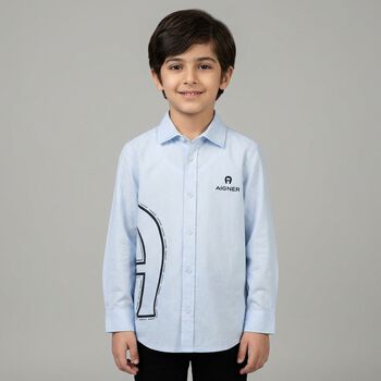 Boys Blue Logo Shirt