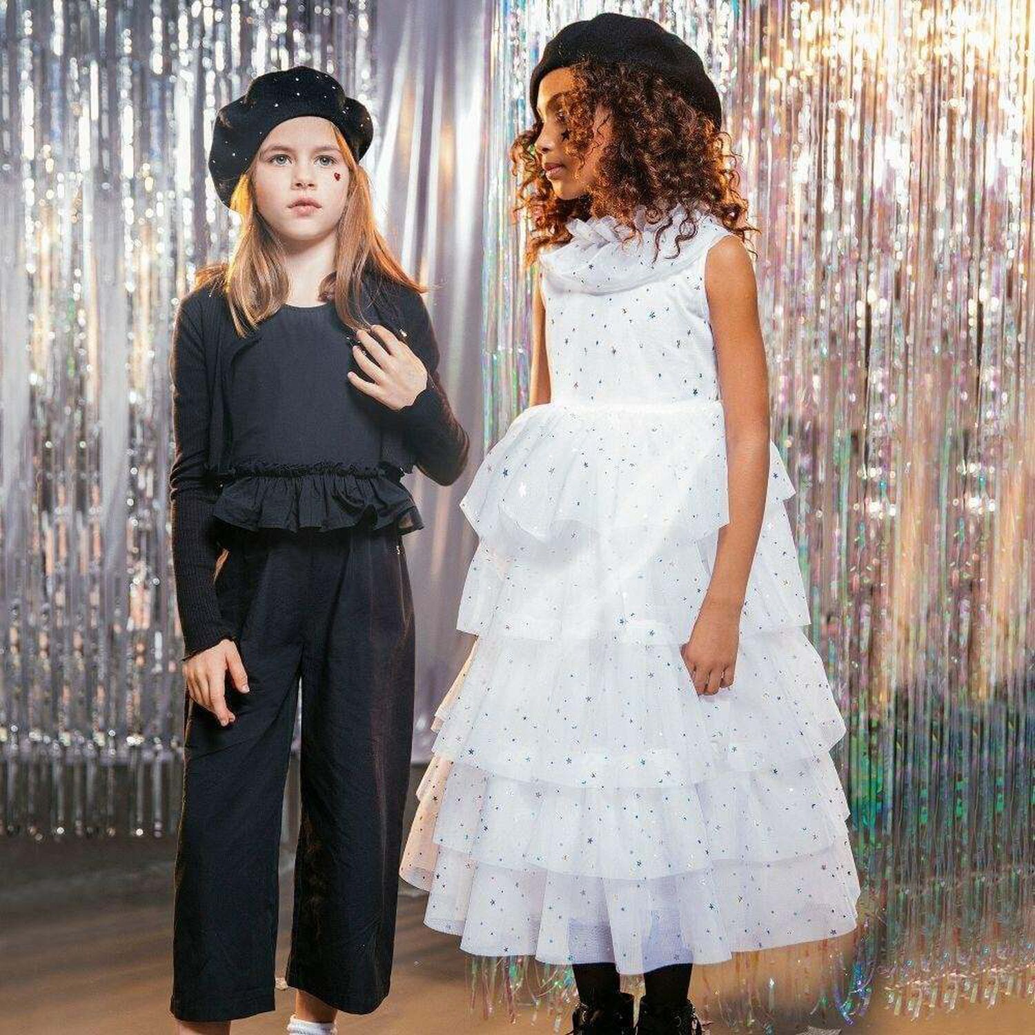 Girls White Party Dress, 1, hi-res image number null