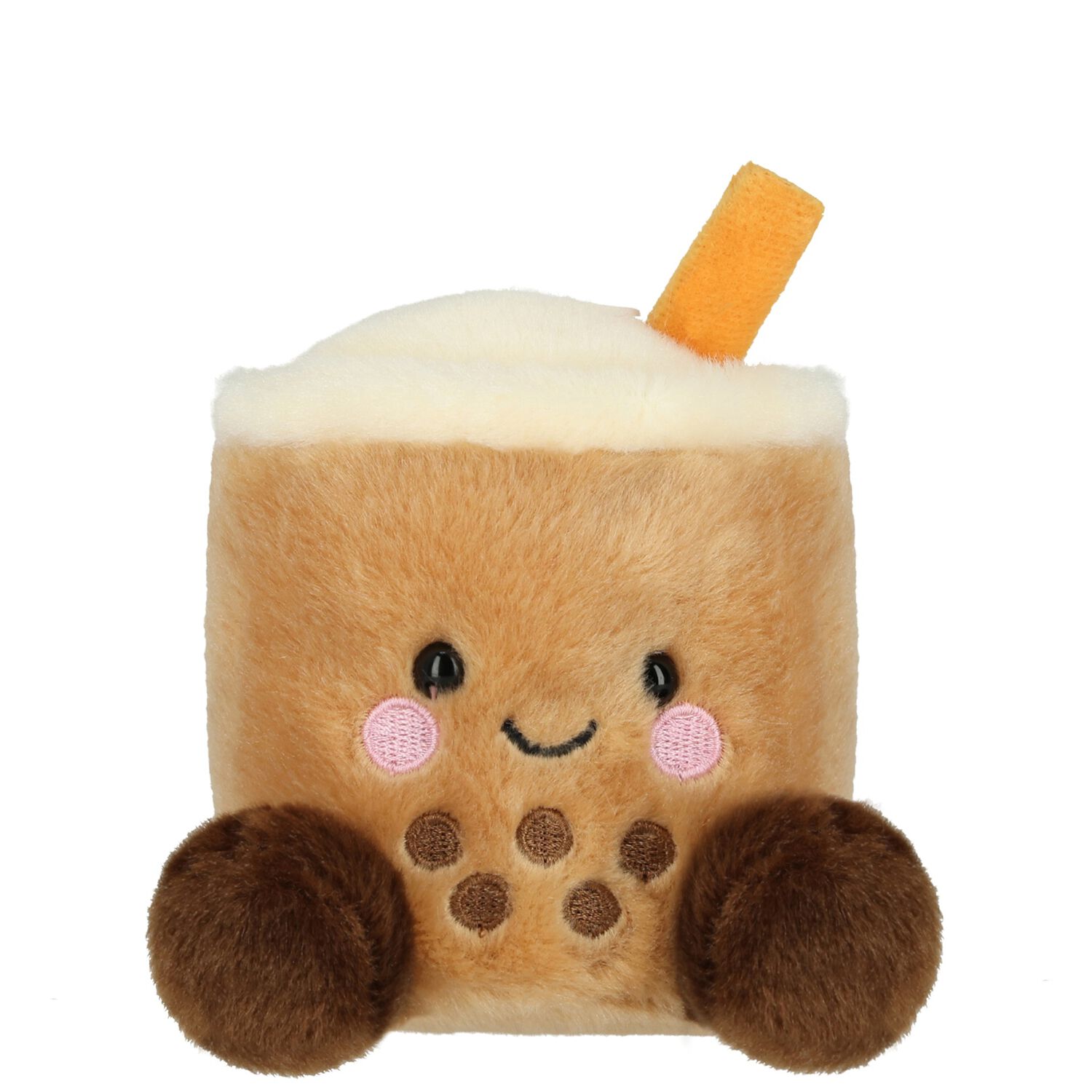 Beige & White Milky Tea Boba Baby Soft Toy ( 14CM ), 1, hi-res