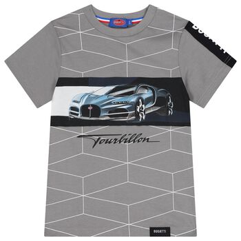 Boys Grey Logo T-Shirt