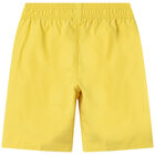 Boys Yellow Logo Swim Shorts, 1, hi-res