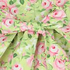 Girls Green Floral Dress, 1, hi-res