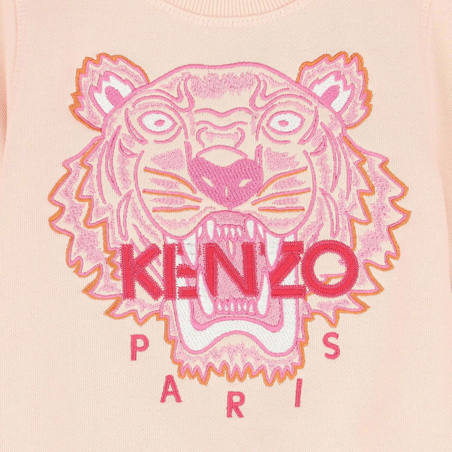 Girls Pink Tiger Sweatshirt, 1, hi-res