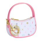 Girls White & Pink Mini Handbag Keychain ( 10CM ), 1, hi-res