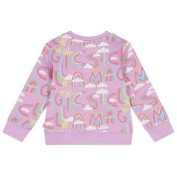 Younger Girls Pink Logo Sweatshirt