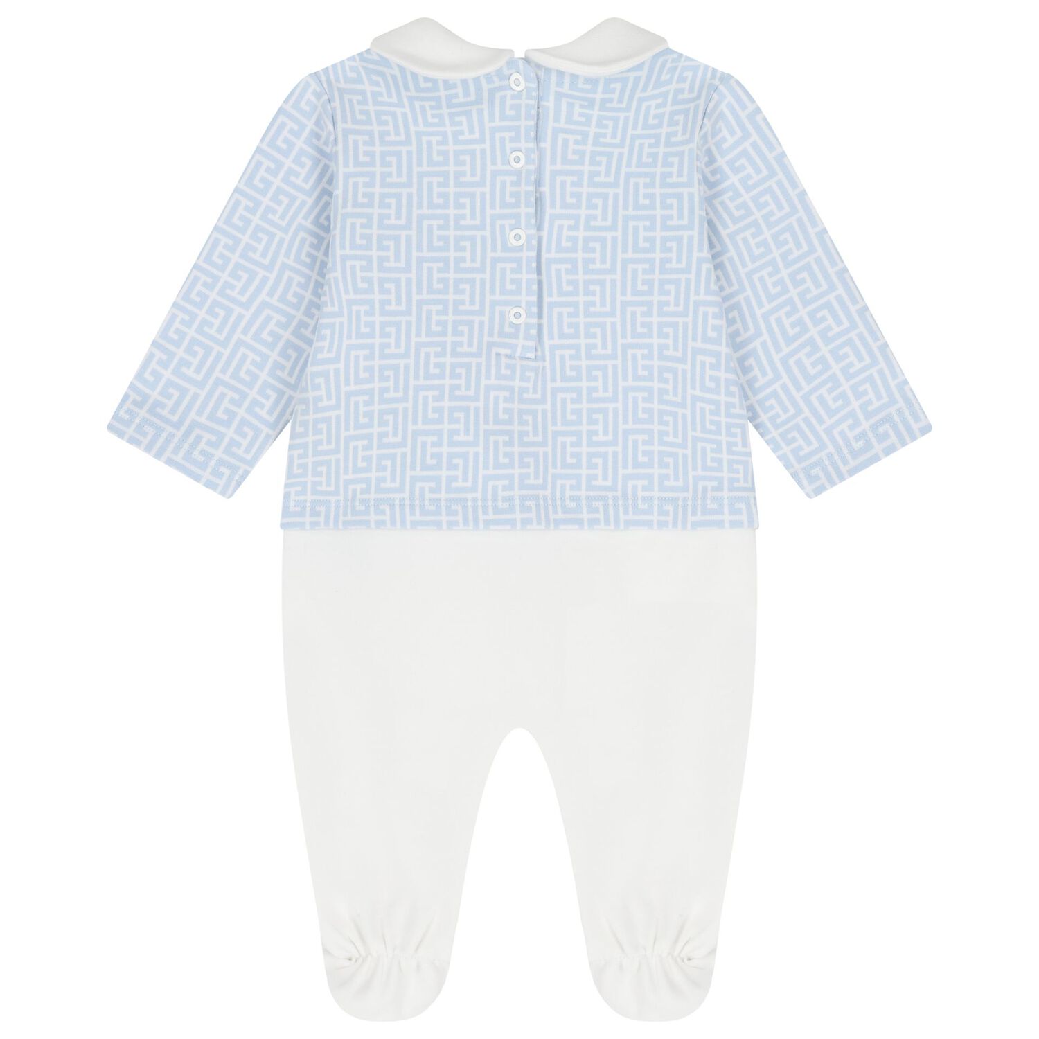 Baby Boys Blue & White Logo Babygrow Gift Set, 1, hi-res