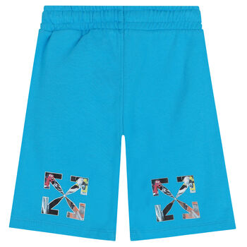 Blue Logo Shorts