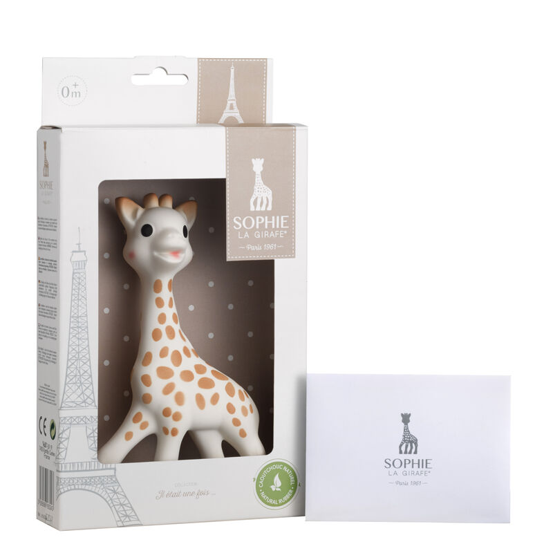 Baby Ivory Giraffe Rubber Toy, 1, hi-res image number null