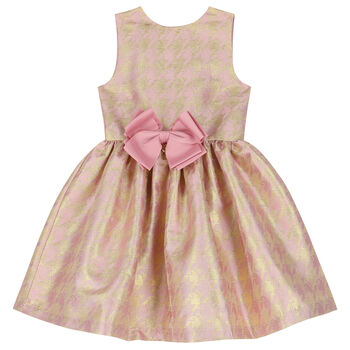 Girls Pink & Gold Dress