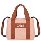 Girls Pink Logo Handbag, 1, hi-res