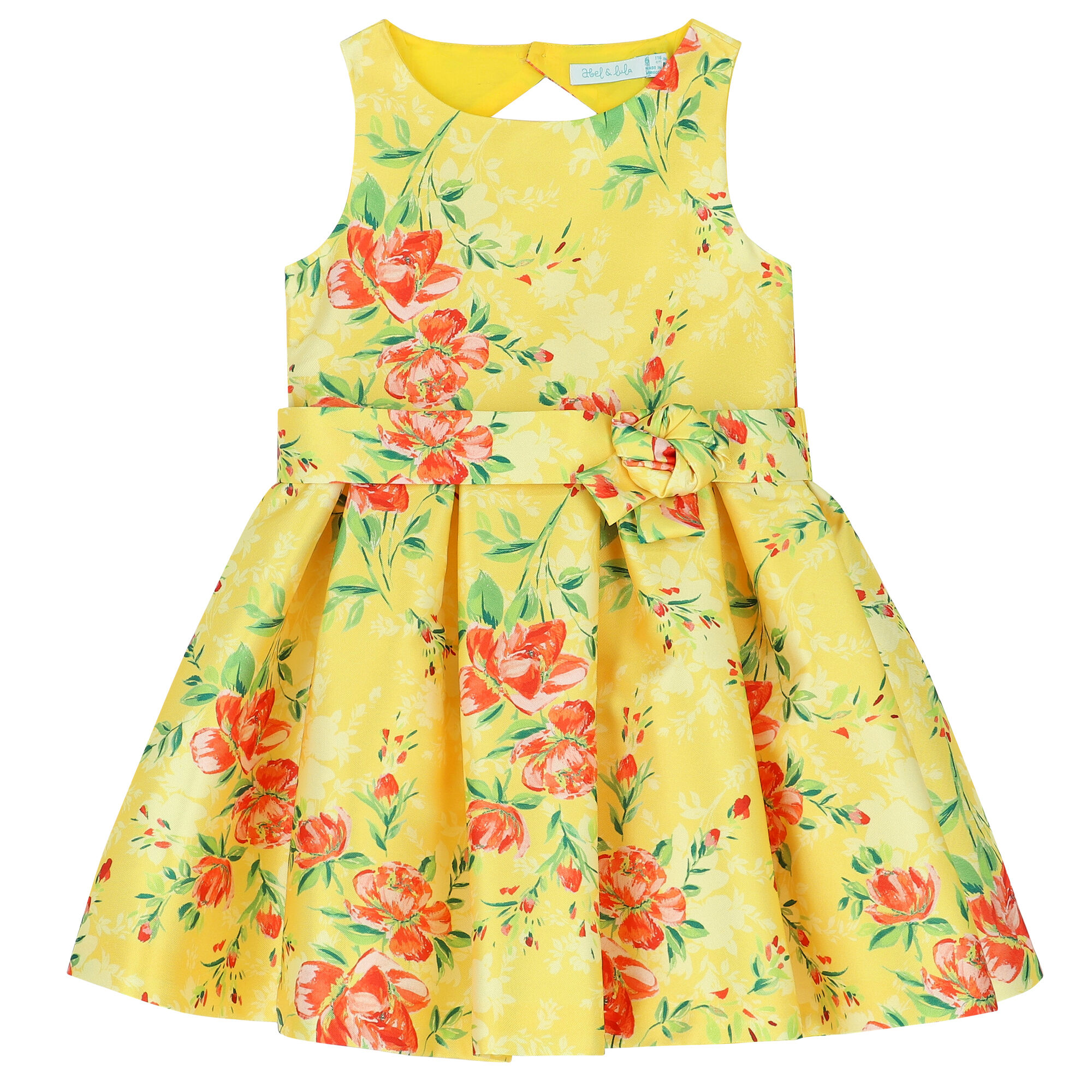 Girls mustard sale floral dress