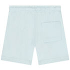 Younger Boys Blue Logo Shorts, 1, hi-res