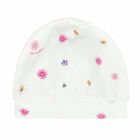 Baby Girls White Floral Hat, 1, hi-res