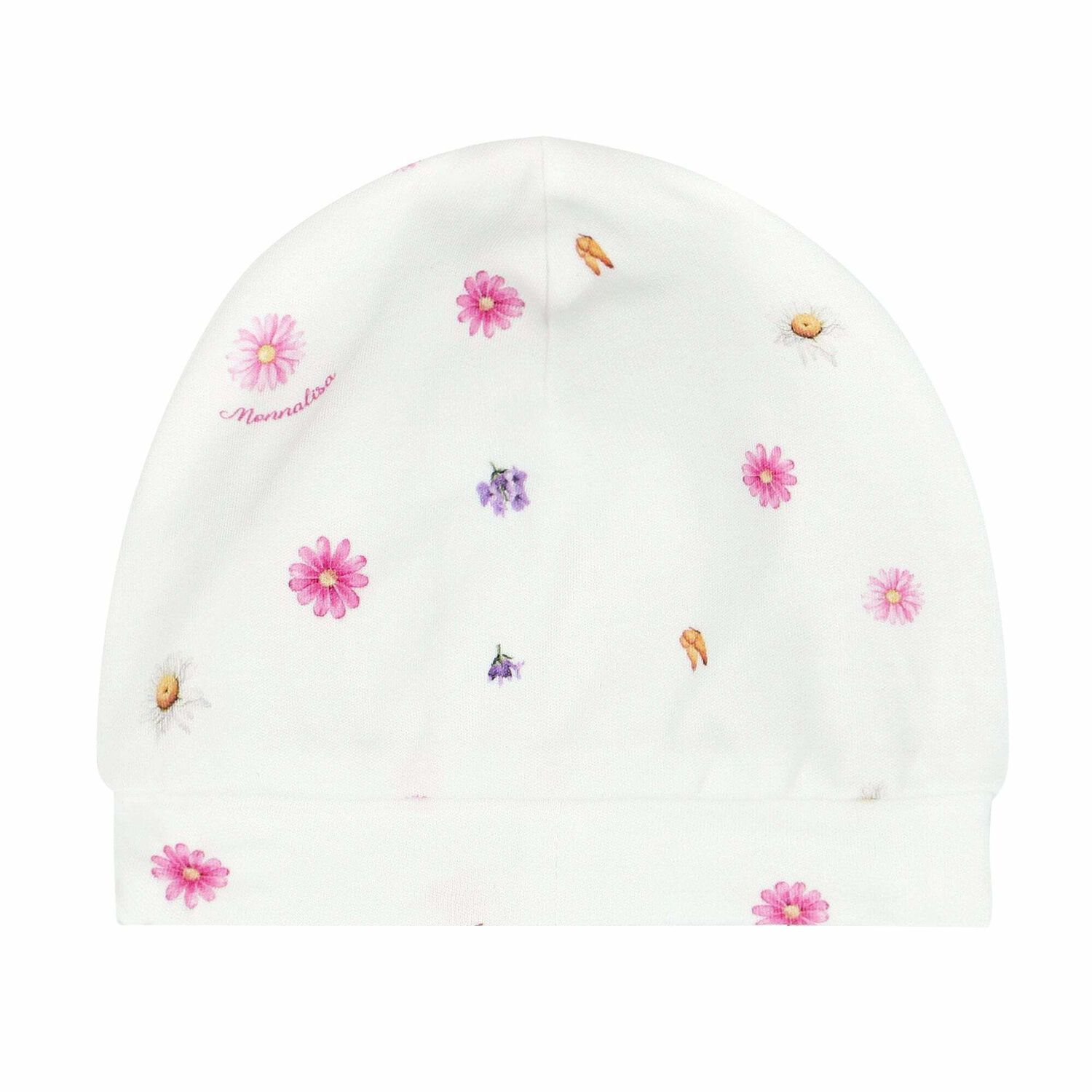 Baby Girls White Floral Hat, 1, hi-res image number null