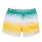 Boys Green & Yellow Swim Shorts, 1, hi-res