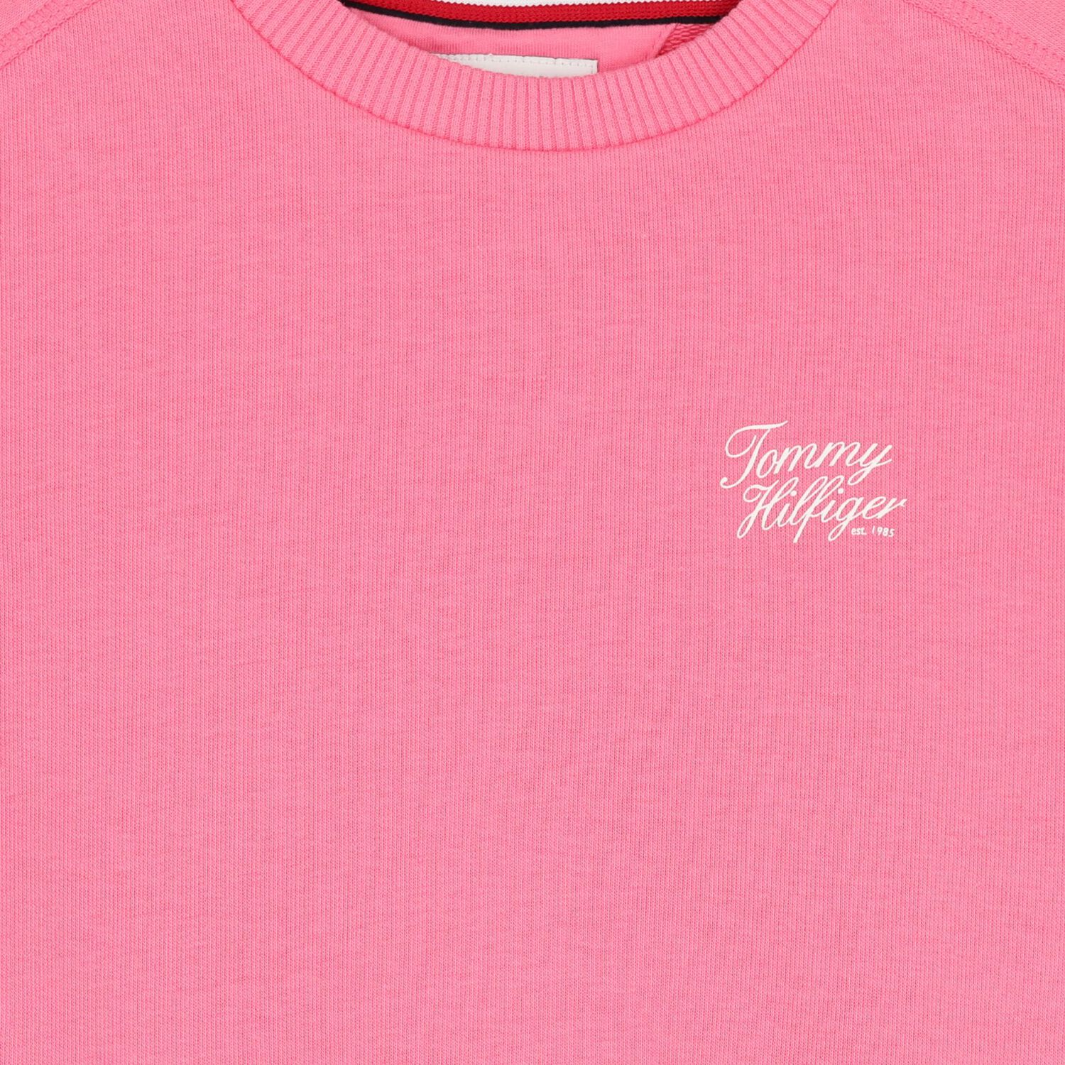 Girls Pink Logo Sweatshirt, 1, hi-res