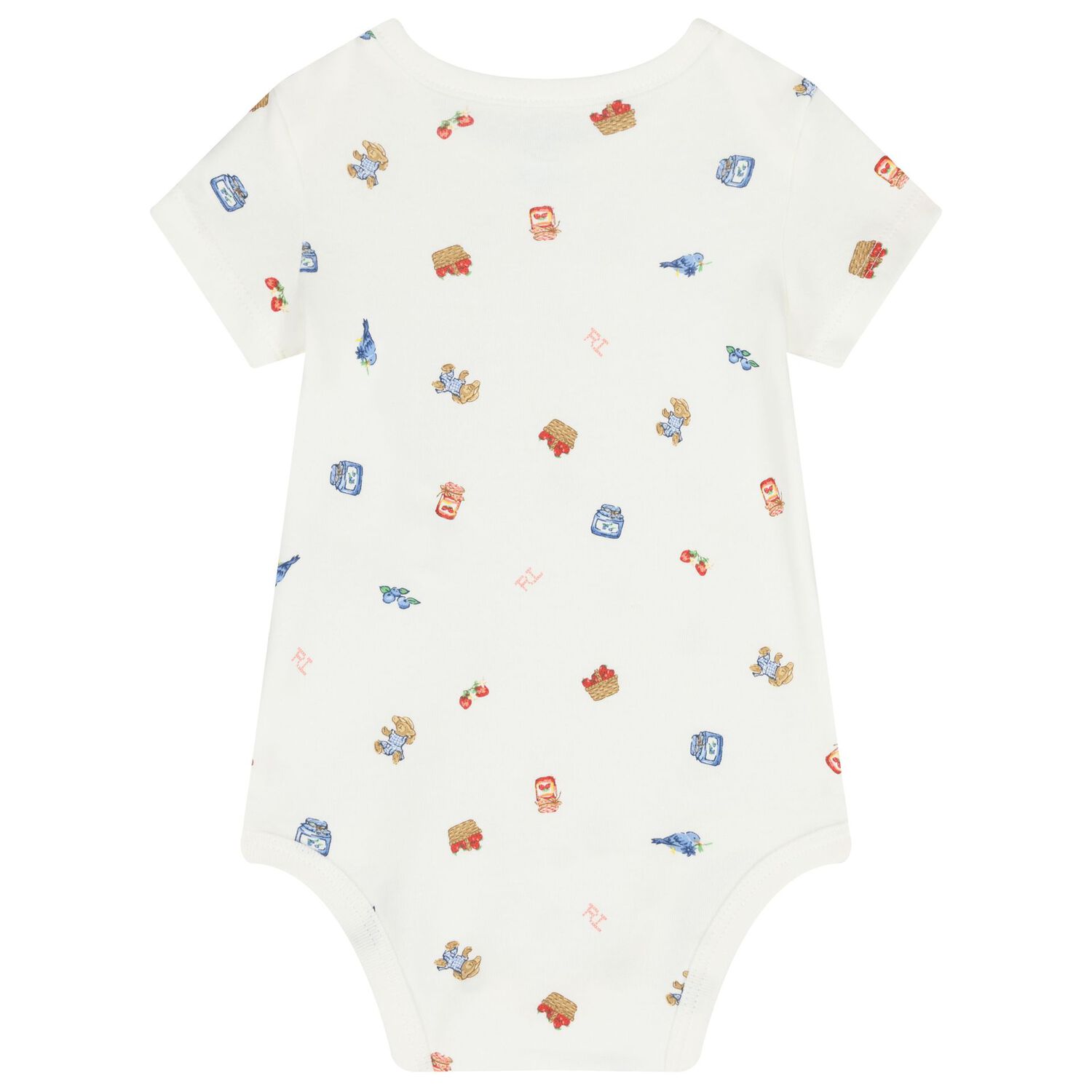Ivory Polo Bear Bodysuits ( 2 Pack ), 1, hi-res