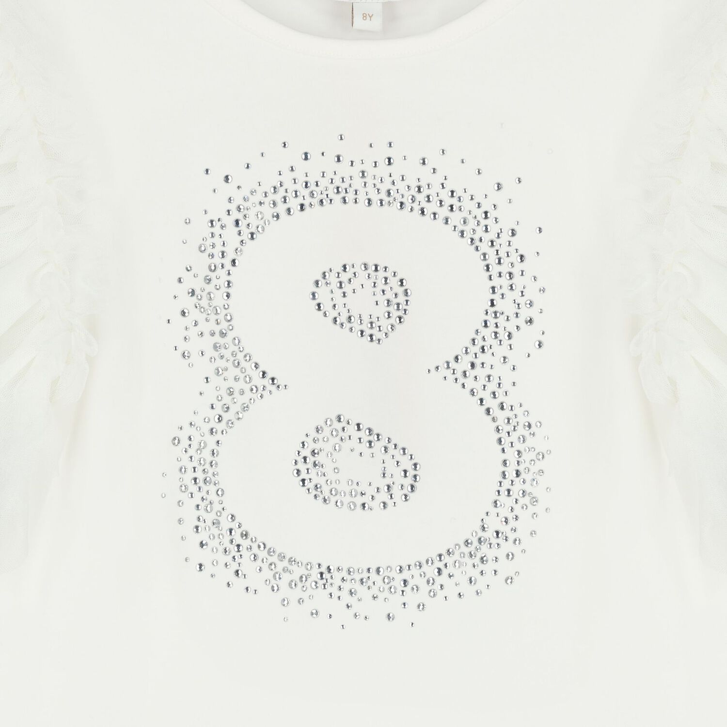 Girls White 8th Birthday T-Shirt, 17, hi-res