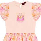 Girls Pink Logo Bag Dress, 1, hi-res