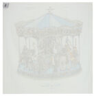 White & Blue Carousel Baby Boys Swaddle Carré Blanket, 2, hi-res