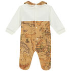 Ivory & Beige Geo Map Babygrow Set, 3, hi-res