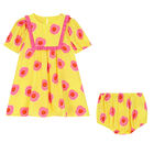 Younger Girls Yellow & Pink Dress Set, 1, hi-res