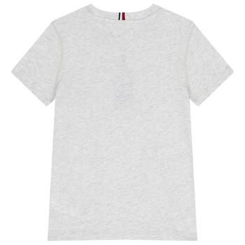 Boys Grey Logo T-Shirt