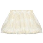 Girls Beige Floral Skirt Set, 1, hi-res