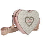 Girls Pink Heart Logo Shoulder Bag, 1, hi-res