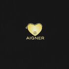 Girls Black Logo Heart Dress, 1, hi-res