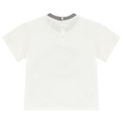 Younger Boys Ivory Logo T-Shirt, 1, hi-res