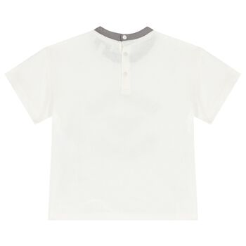 Younger Boys Ivory Logo T-Shirt