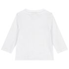 Baby Boys Beige & White Logo Tracksuit Set, 3, hi-res