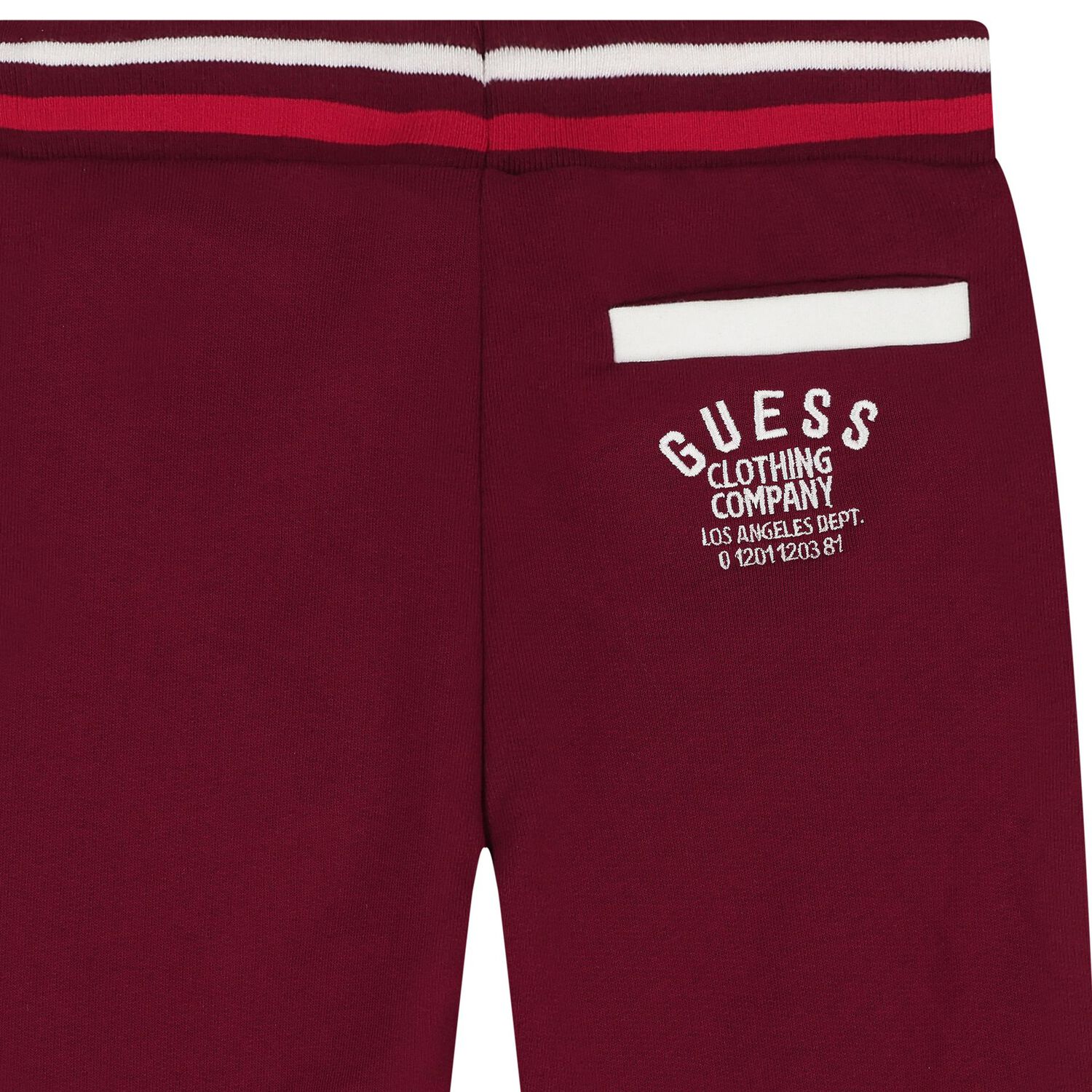 Girls Burgundy Logo Joggers, 1, hi-res