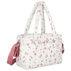 Baby Girls White & Pink Waterproof Baby Changing Bag, 2, hi-res