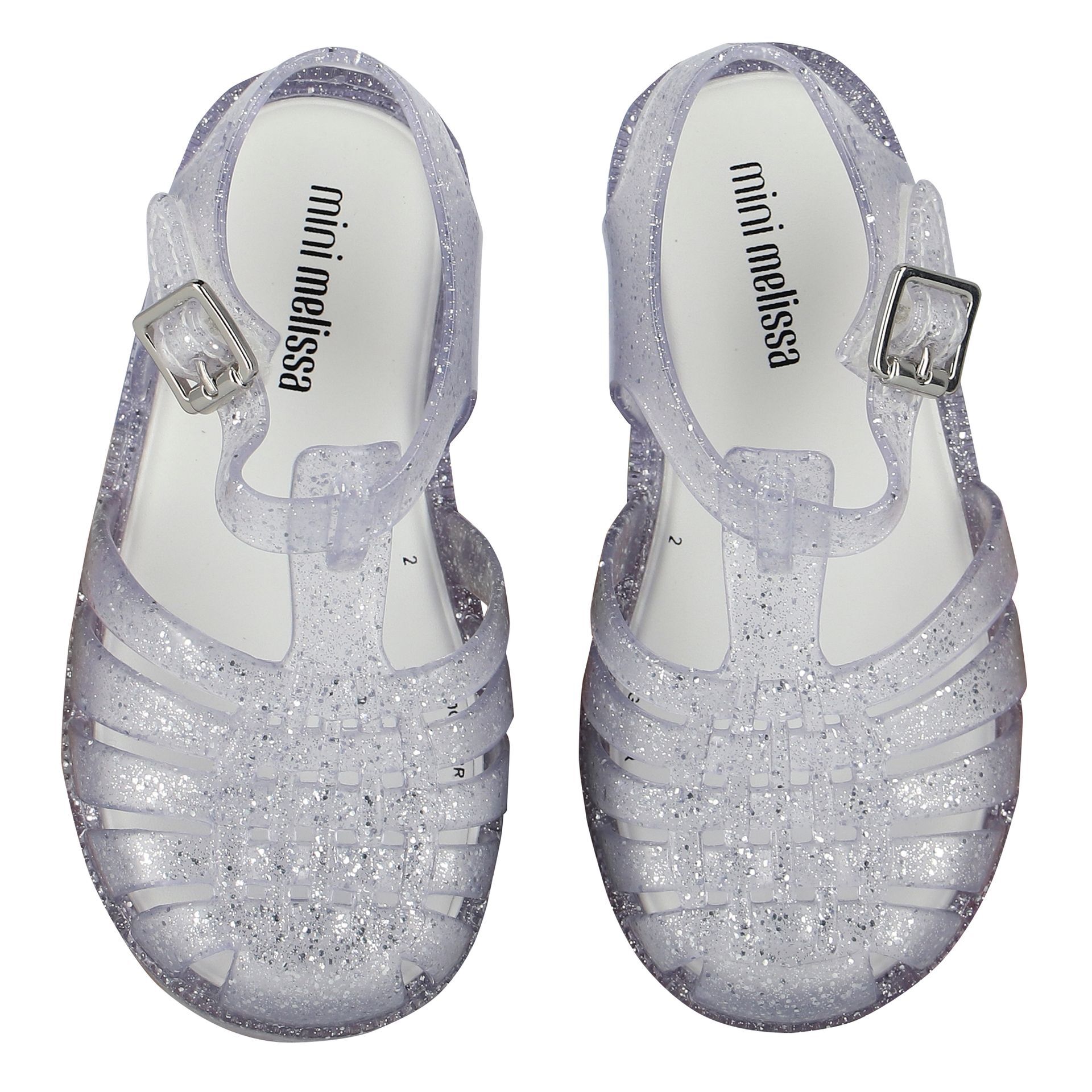 Mini melissa silver glitter store