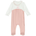 Baby Girls Pink & Ivory Babygrows ( 2-Pack ), 1, hi-res