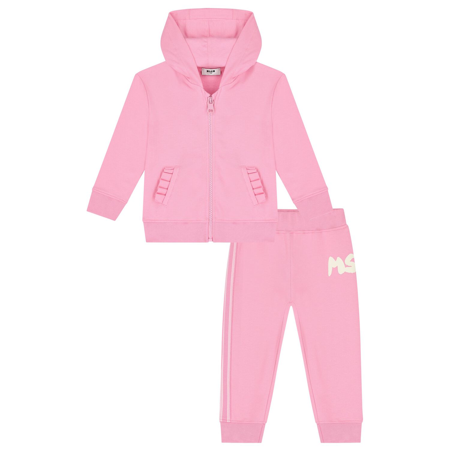 Younger Girls Pink Logo Tracksuit, 1, hi-res image number null