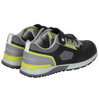 Boys Black Leather Trainers, 2, hi-res