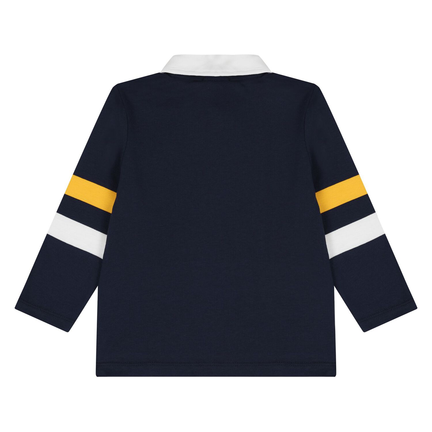 Younger Boys Navy Blue Logo Polo Shirt, 1, hi-res