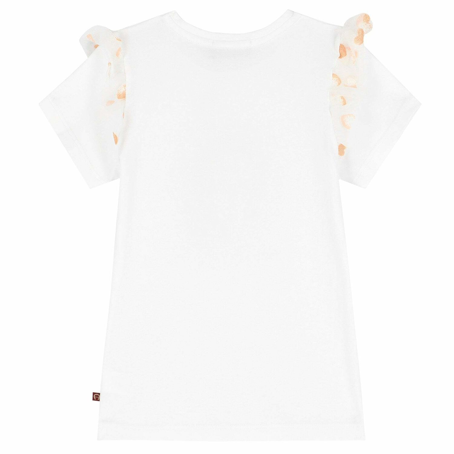 Girls White Logo T-Shirt, 2, hi-res