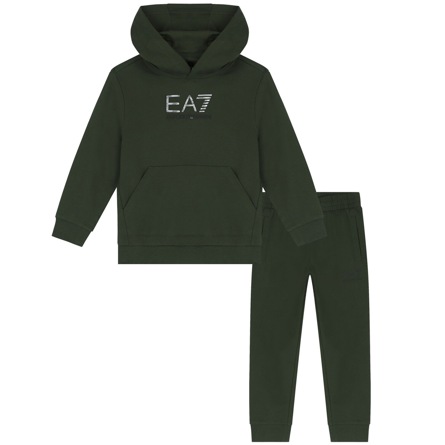 Boys Green Logo Tracksuit, 1, hi-res