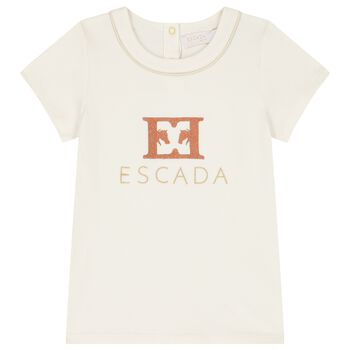 Girls Ivory Logo T-Shirt