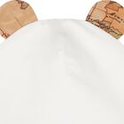 Baby Boys Ivory & Beige Geo Map Hat, 1, hi-res