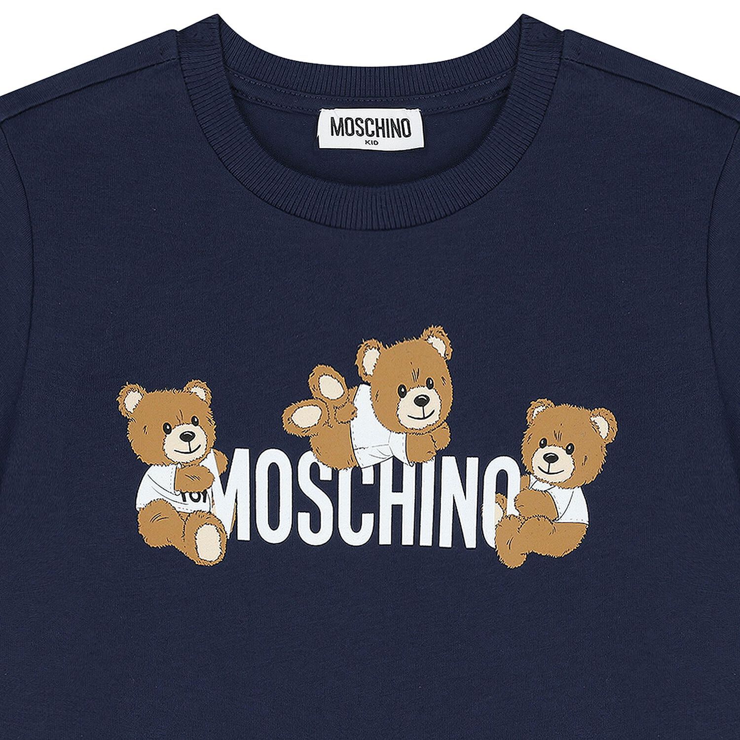 Navy Blue Teddy Bear Logo T-Shirt, 2, hi-res