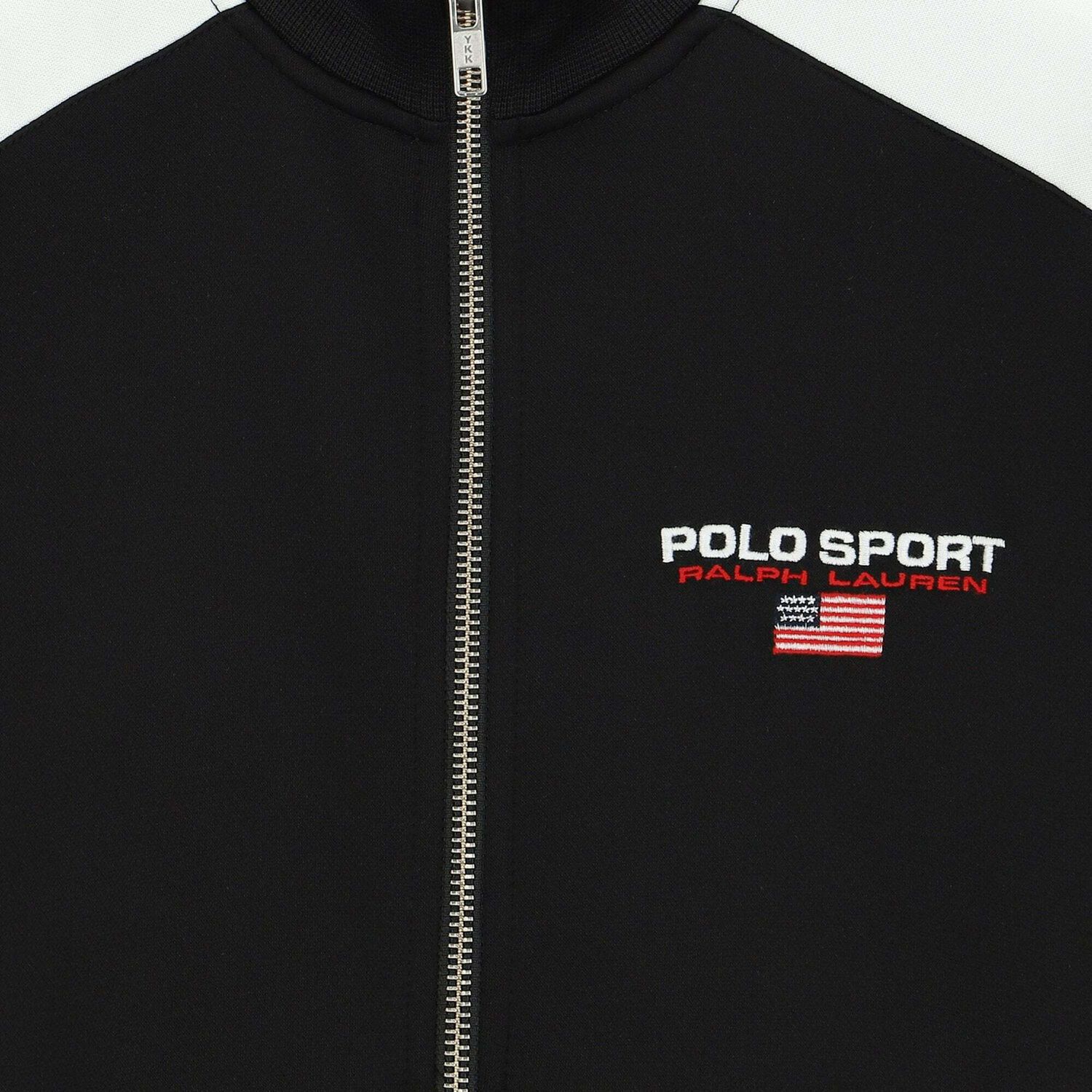 Boys Black & White Logo Zip Up Top, 1, hi-res