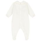 Ivory Teddy Bear Logo Babygrow, 1, hi-res