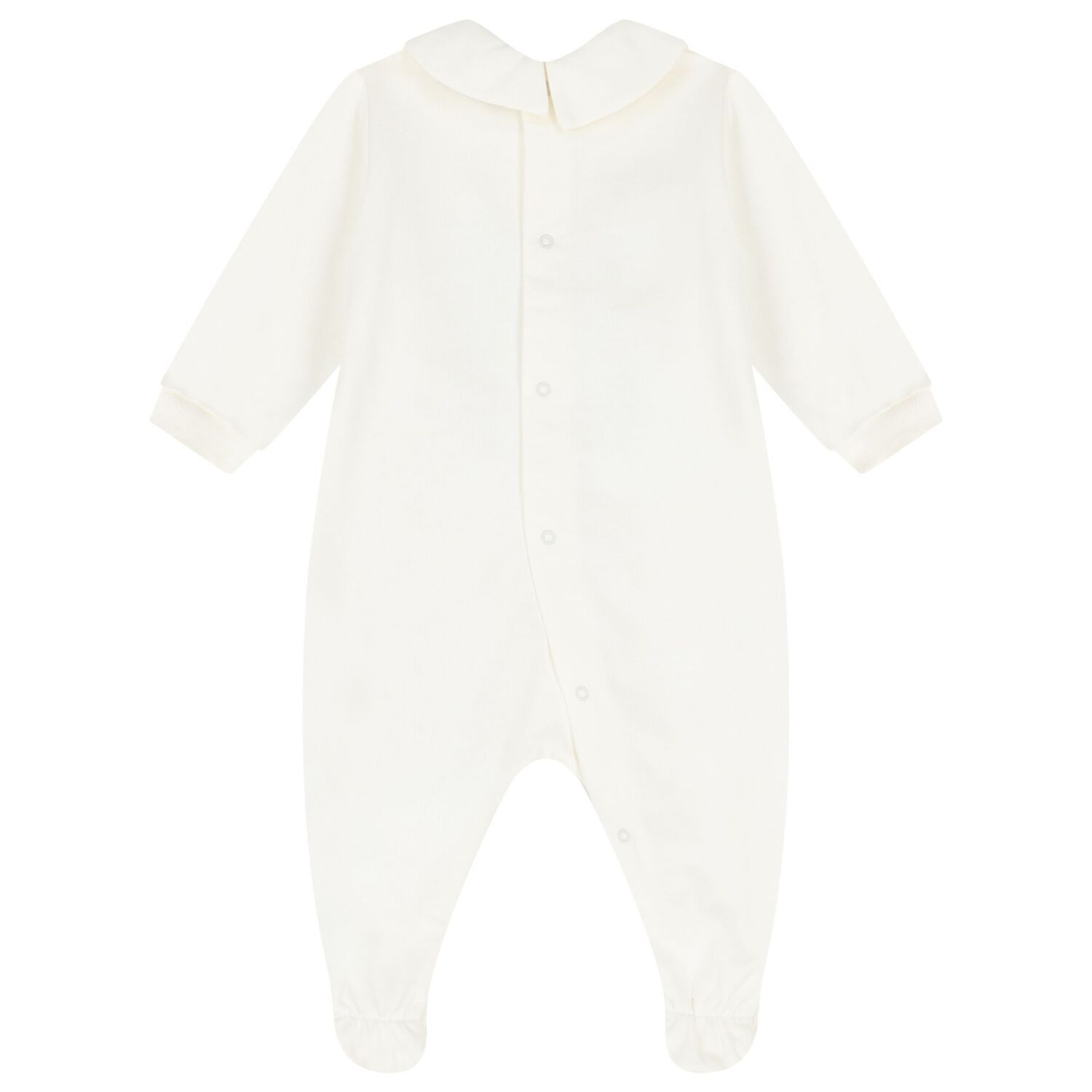 Ivory Teddy Bear Logo Babygrow, 1, hi-res