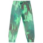 Boys Green Logo Joggers, 1, hi-res